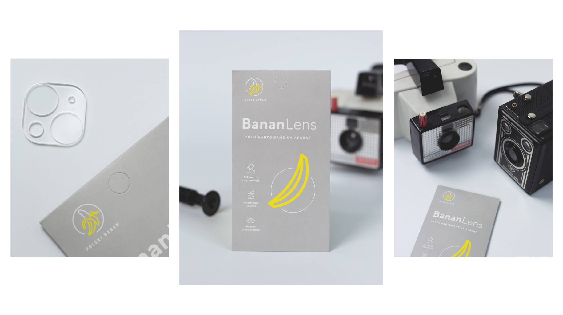 szkło hartowane na aparat PolskiBanan BananLens iPhone 14